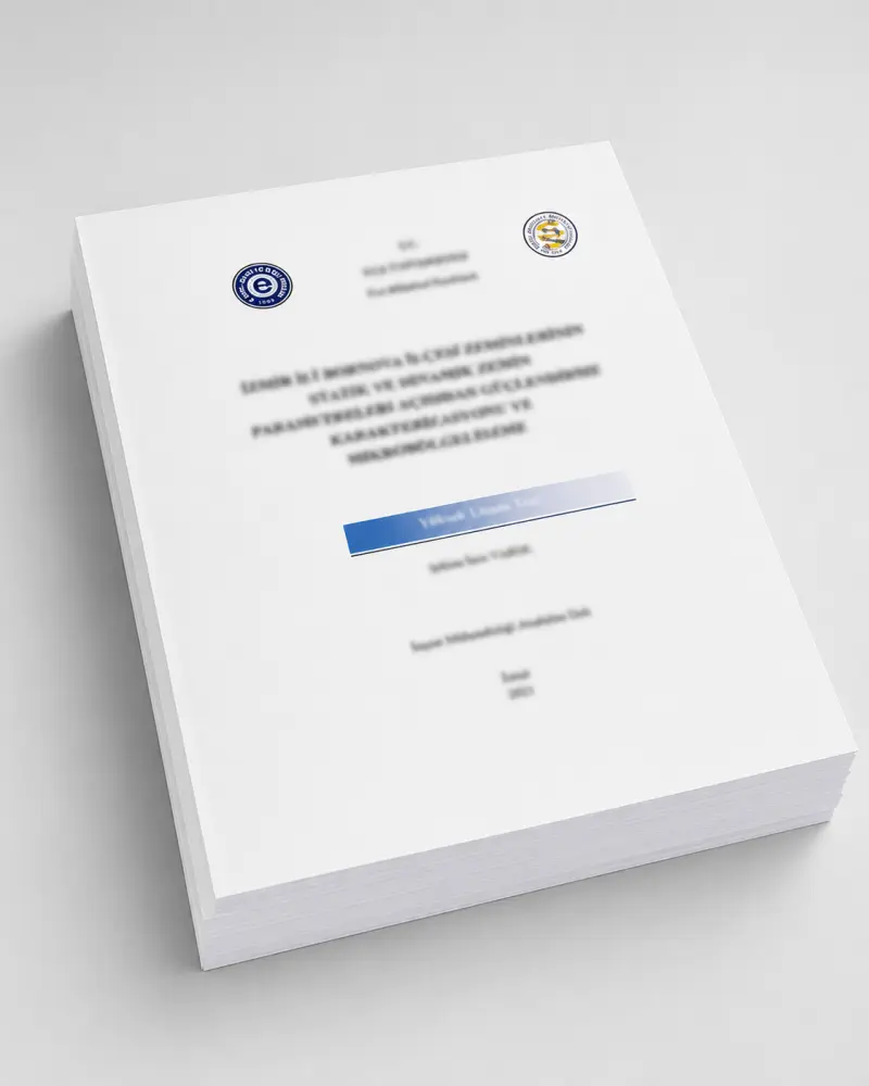 Ege Üniversitesi Fen Bilimleri Enstitüsü Tezi örneği